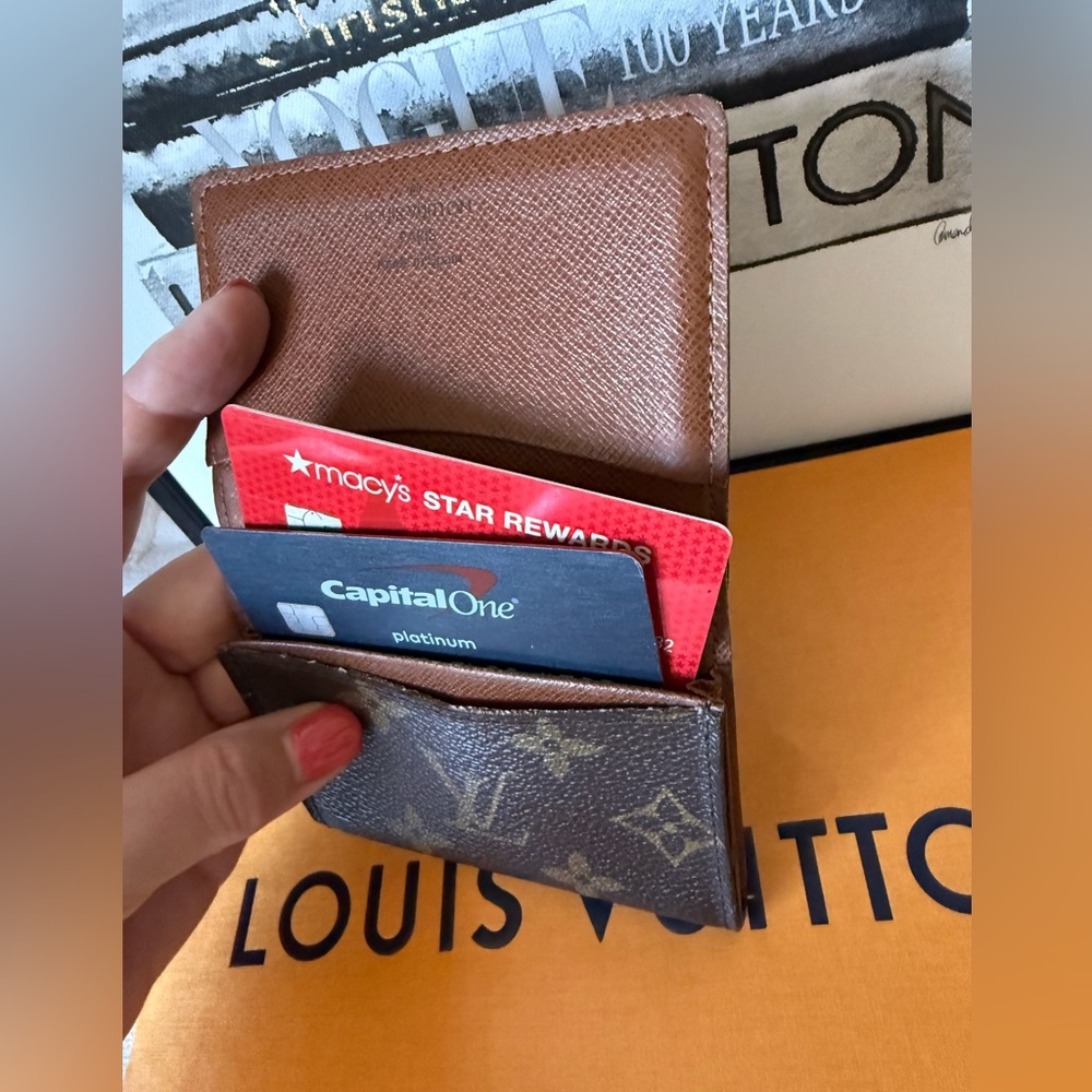 Louis Vuitton Brown Monogram Card Case Mini Wallet - Picture 9 of 16
